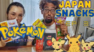 Trying JAPANESE Pokémon Snacks! - Pikachu Snack is my FAV! (w/ Apple Pie Noodles!) - Episode 3