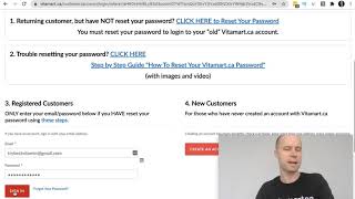 How To Reset Your Vitamart.ca Password (2020)