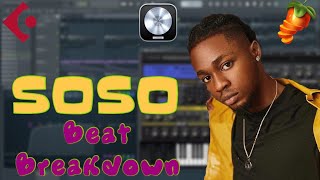 Making of Omah Lay - SOSO beat [FL STUDIO STOCK PLUGINS ONLY]. Beat Breakdown & tutorial| 2023