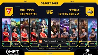 ACE နဲ့ DEE ပါဝင်သော Team Star Boys Vs Falcon Esports Game 1 (BO 2)