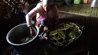 Mom makes a local roti