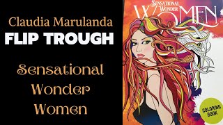 FLIP THROUGH : Sensational Wonder Women coloring book by Claudia Marulanda