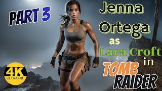 KI - AI generated Jenna Ortega as Lara Croft in Tomb Raider Part 3