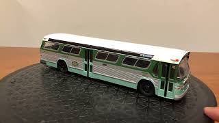 Corgi 1/50th Scale Los Angeles MTA GM New Look Fishbowl Bus #5003 Route 28 Whittier to Brannick