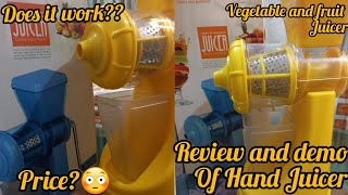 Does it work?|Classic Hand Juicer Review|Review and Demo of vegetable and fruit Juicer|