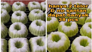 Resep Kue Putu Ayu Ekonomis Tanpa  Santan Empuk & Lembut #bolukukus