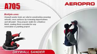 Electric Drywall sander Aeropro A705 with vacuum, Electric wall sander popcorn ceiling sander,vacuum