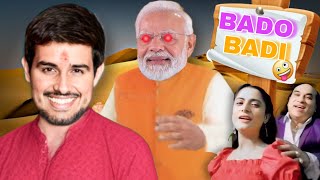 Bado Badi ll Chahat Fateh Ali Khan || @dhruvrathee 🆚 Narendra Modi || Funny version 🤣