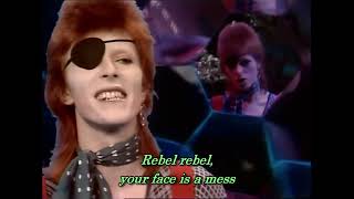 David Bowie - Rebel, Rebel {Lyrics} (1974)