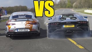 LAMBORGHINI AVENTADOR S vs MERCEDES AMG GT 63 s - 😱AMG WON?😱