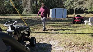 Towing a Craftsman LT1000 with a Gravely ZTX-52