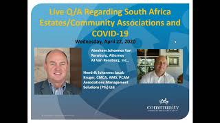 COVID-19 Q&A for South Africa Estates