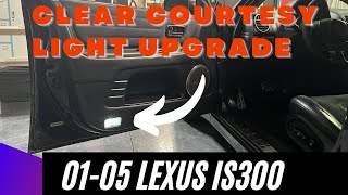 Lexus IS300 Clear Door Lens with NOVsight LED Bulb Upgrade