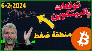 توقعات البيتكوين اليوم 🔴 منطقة ضغط...؟!