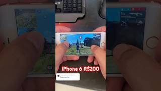 Free Fire no iPhone 6 de R$ 200 #shorts