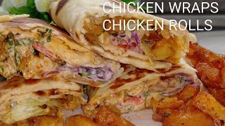 Chicken Rolls//Chicken Wraps//Quick and Easy Recipe to Prepare.