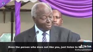 the only time Kibaki spoke in kikuyu