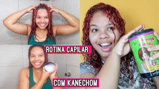 ROTINA CAPILAR COM KANECHOM/#POWERCACHOS (super volumão e definição)