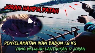 Mancing Terbaru 2021 || Keganasan Nila Babon Saguling || 3 pemancing & 17 joran jadi korban