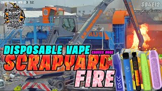 DISPOSABLE VAPE CAUSES HUGE FIRE | Scrap King Diaries #S04E12