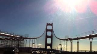 Golden gate bridge drive thru sf christmas eve 2012