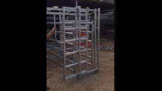 Cattle panel sliding gate