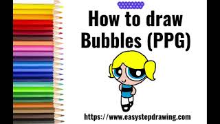 How to draw Bubbles (PPG) | Easystepdrawing