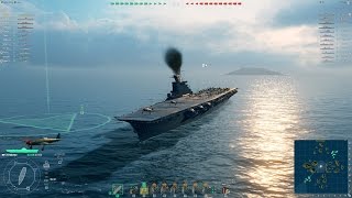 [World of Warships Game play] IJN Tier 10 Carrier Hakuryu 4 kills and 200k damage in 10mins