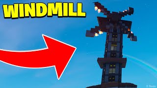 How to make a WORKING WINDMILL in LEGO Fortnite with TURNING