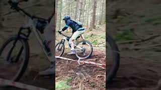 Wet and Slippery MTB trail at Blind enduro contest (blinduro)