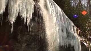 Slick Rock Falls - Frozen NC Waterfall