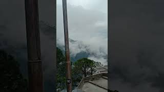 beautiful cloudy mountain view from sanjichhat on the way of ma Vaishno Devi  | #vaishnodevi #shorts