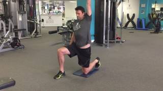 Kneeling Single Arm Dumbbell Press