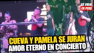 Christian Cueva y Pamela Franco debutaron en concierto, público pidió beso y se dedicaron mensaje