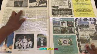 ASMR The Way Back Times Newspaper | page turning, NO TALKING