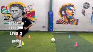 Individual Speed Reaction Training Session | 4 Levels Football Training Drills To Sharpen Reactions