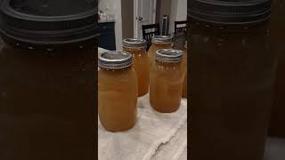 What a Beautiful Sound: Canned Chicken Broth  #homesteading #foodpreservation #canning