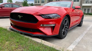 2018 Ford Mustang Ecoboost Convertible review. The 4 banger stang.