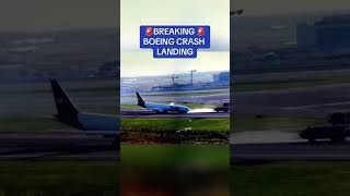 Cargo plane crash-landed at Istanbul Airport due to issues with the landing gear.#shorts #news