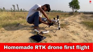 First Flight Homemade RTK Drone/Quadcopter with Pixhawk cube orange and Sony A6000 Part-2| In Hindi