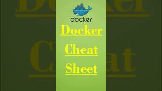 Learn Enough Docker In 60 Seconds | Docker Cheat Sheet #Shorts