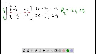 Consider this system of equations:a. Write the augmented matrix for the system of equations. b. Use…