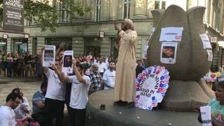 Manchester bomb memorial in St Ann's Square