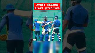 Rohit Sharma start batting practice before Ind vs SL ODI Series #rohitsharma #indvssl #teamindia