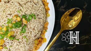 طريقة عمل أرز القوزي باللحم المفروم والمكسرات 🧡