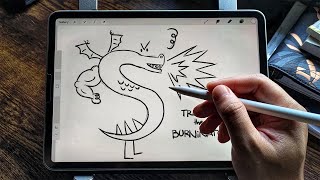 Drawing TROGDOR the BURNiNATOR