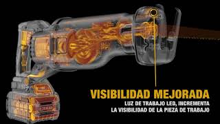 DEWALT. FLEXVOLT Sierra Sable Inalámbrica 1-1/8" de 60V MAX* Sin Escobillas.