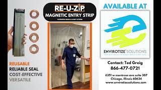 RE-U-ZIP™ Reusable Magnetic Entry Strip - Available at:  Envirotize Solutions