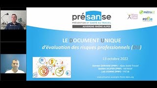 Le Document Unique d'Evaluation des Risques