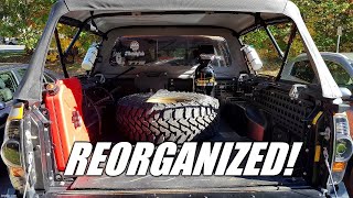 35" Spare Tire Mounted + Bed Reorganization | Toyota Tacoma